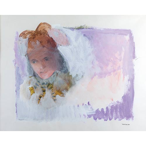 Sub.:7-On - Lote: 63 - ESCUELA ESPA�OLA S.XX Mujer con lazo