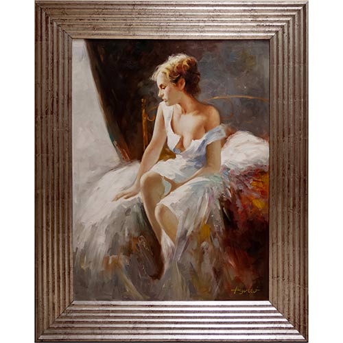 Sub.:7-On - Lote: 113 - ESCUELA ESPA�OLA S. XX Mujer de blanco.