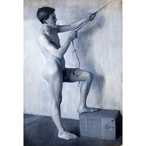 Sub.:7-On - Lote: 61 -  Desnudo masculino