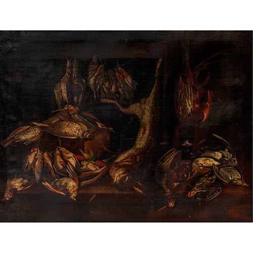 Sub.:7-On - Lote: 160 - ESCUELA ESPA�OLA S. XIX Naturaleza muerta