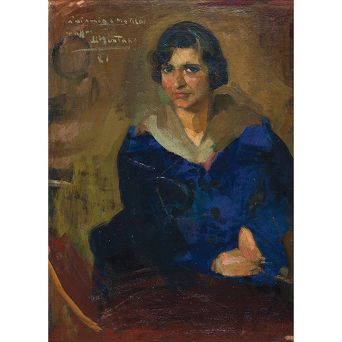 Sub.:7 - Lote: 30 - LUIS MUNTAN MUNS (Matar, 1899-Barcelona, 1987) Retrato de dama