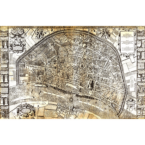 Sub.:7 - Lote: 36 - ARNOLD MERCATOR (1537-1587) Mapa de Colonia Agrippina, 1571