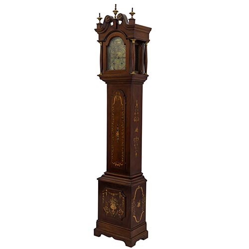 Sub.:8-On - Lote: 810 -  Reloj London pequeo caja decoracin pintada siglo XX.