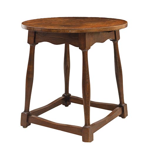 Sub.:8-On - Lote: 10 -  Pequea mesa redonda realizada en madera.