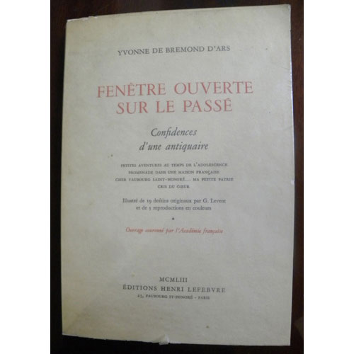 Sub.:8 - Lote: 2020 -  Arte-Poes�a. BREMOND D�ARS, Ivonne de. 