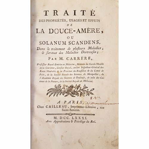Sub.:8 - Lote: 2166 -  Medicina. CARRERE, M. 
