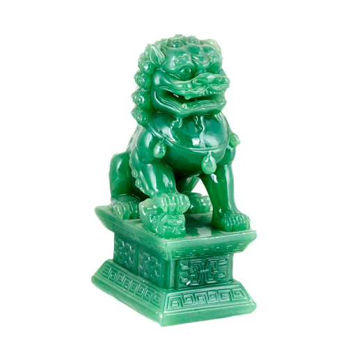 Sub.:8 - Lote: 3276 -  Le�n Foo en resina moldeada.