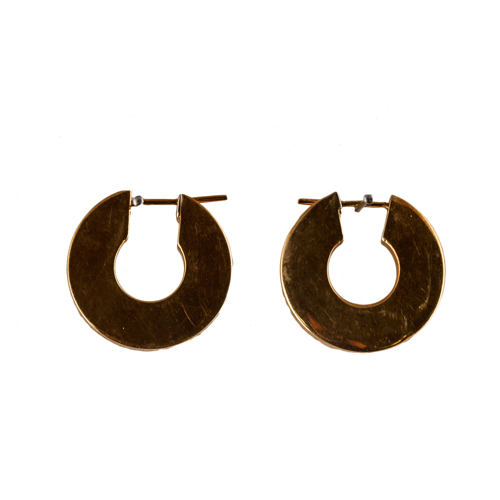 Sub.:8 - Lote: 1443 -  Pendientes con forma de herradura.