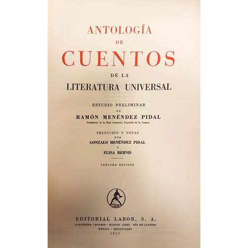 Sub.:8 - Lote: 2080 -  Literatura. MEN�NDEZ PIDAL, R. 