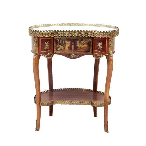 Sub.:8 - Lote: 3288 -  Mesita auxiliar ri�onera estilo Luis XV. 