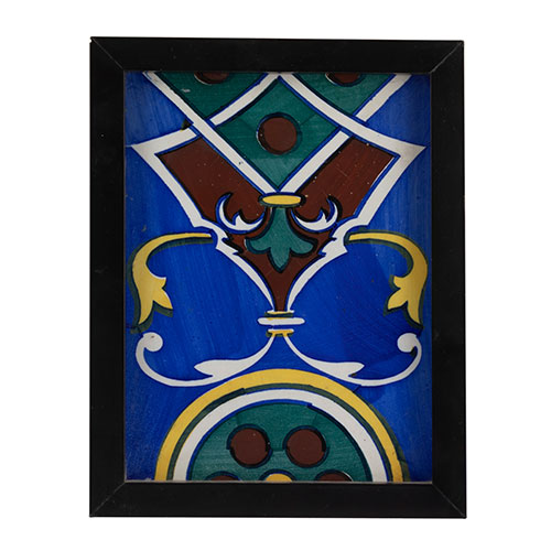 Sub.:9-On - Lote: 817 -  Azulejo enmarcado, siglo XX.