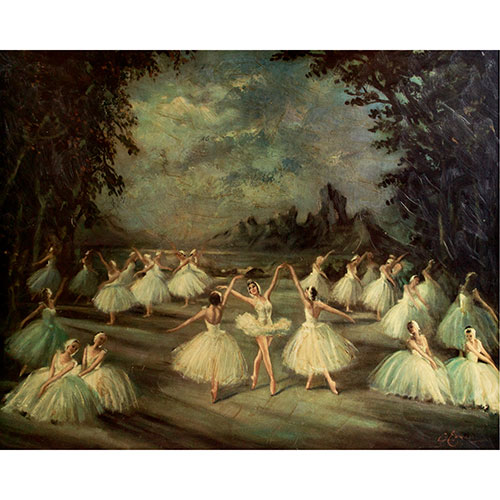 Sub.:9-On - Lote: 1025 -  Escena de Ballet
