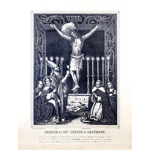 Sub.:9 - Lote: 3 -  Imagen del Santo Cristo Salvador, 1861